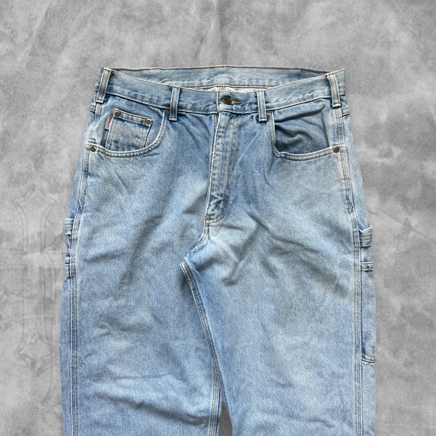 Faded Denim Carhartt Carpenter Jeans 2000s (34x30)