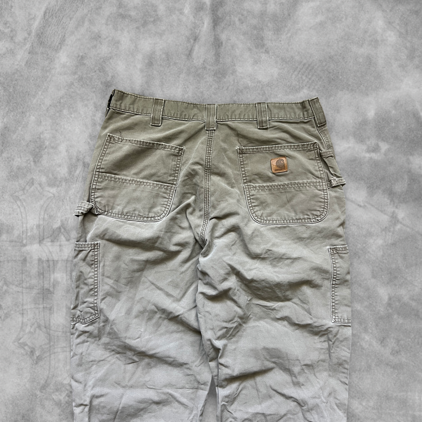 Distressed Peanut Brown Carhartt Carpenter Pants 2000s (36x32)