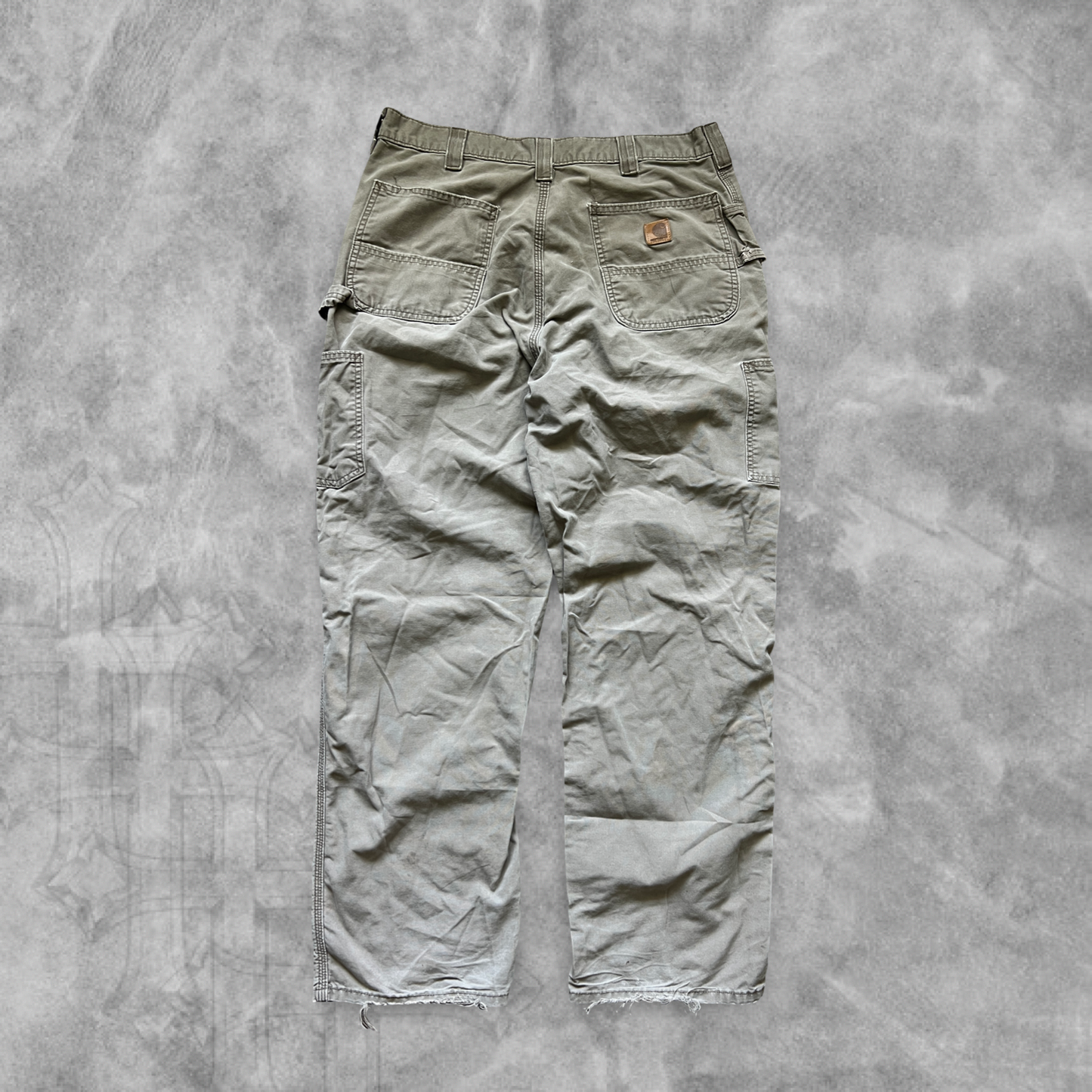 Distressed Peanut Brown Carhartt Carpenter Pants 2000s (36x32)