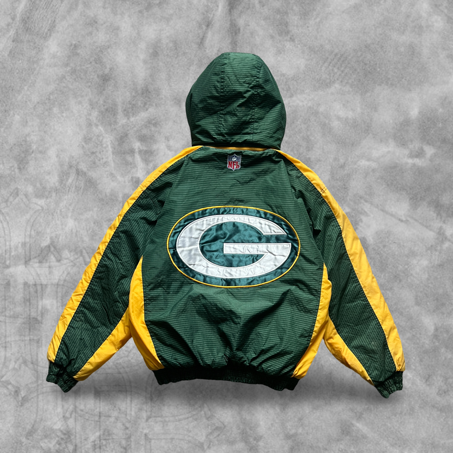 Forrest Green GreenBay Packers Hooded Puffer Jacket 1990s (L)
