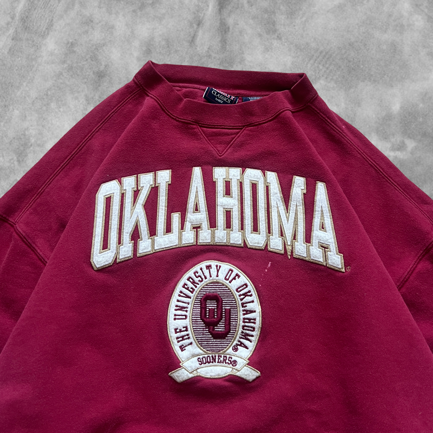 Red Oklahoma Sooners Sweatshirt 1990s (XL)