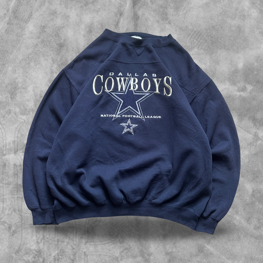 Navy Blue Dallas Cowboys Sweatshirt 1990s (XL)