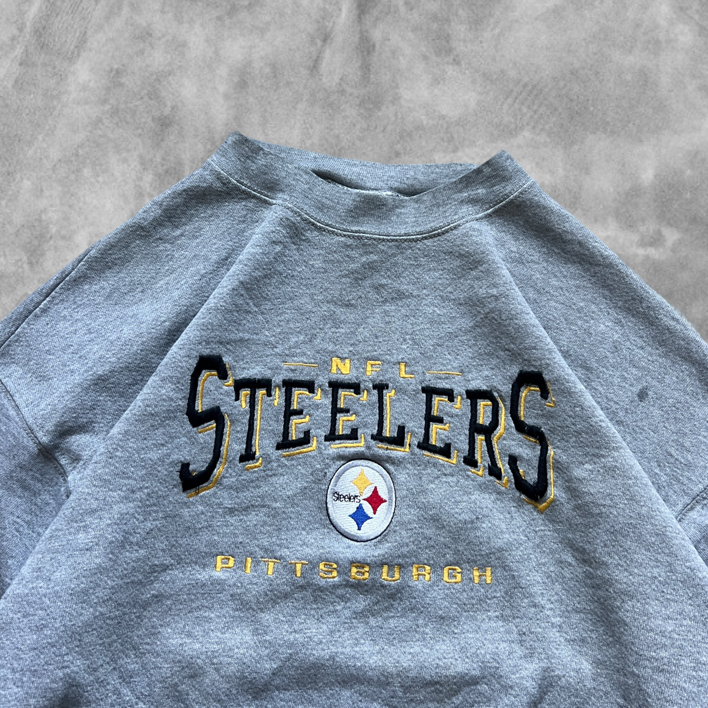 Gray Pittsburg Steelers Sweatshirt 1990s (M)