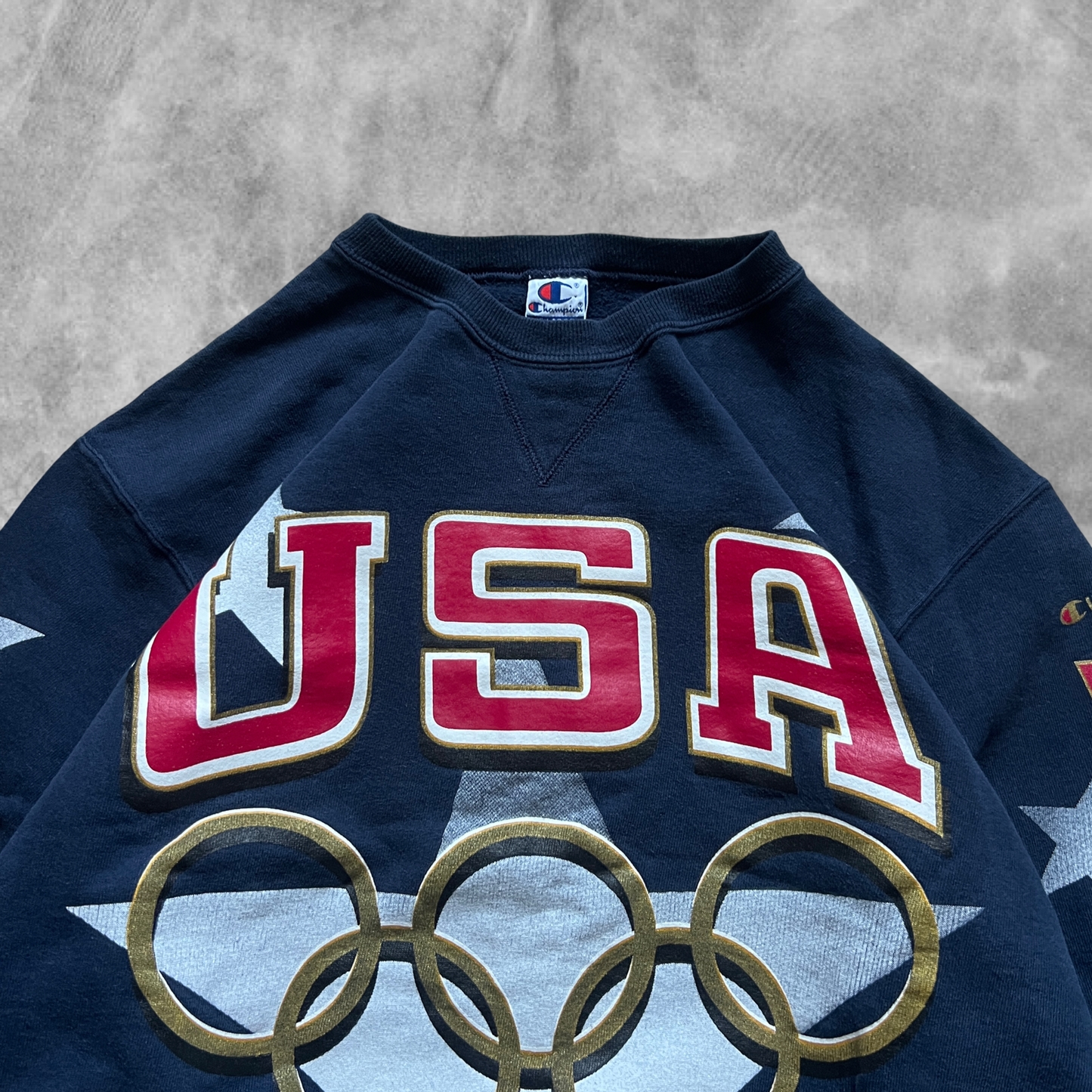 Navy Blue USA Olympics Champion Sweatshirt 1996 (L)