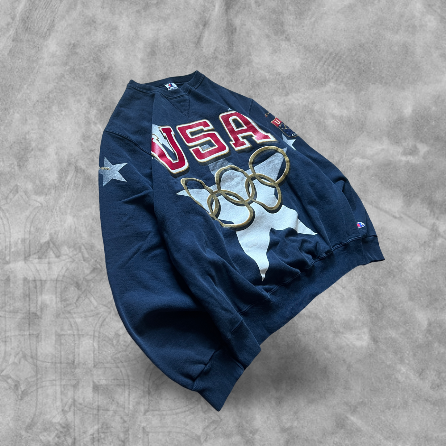 Navy Blue USA Olympics Champion Sweatshirt 1996 (L)