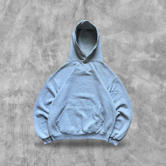 Heather Gray Russell Athletic Hoodie 1990s (S)