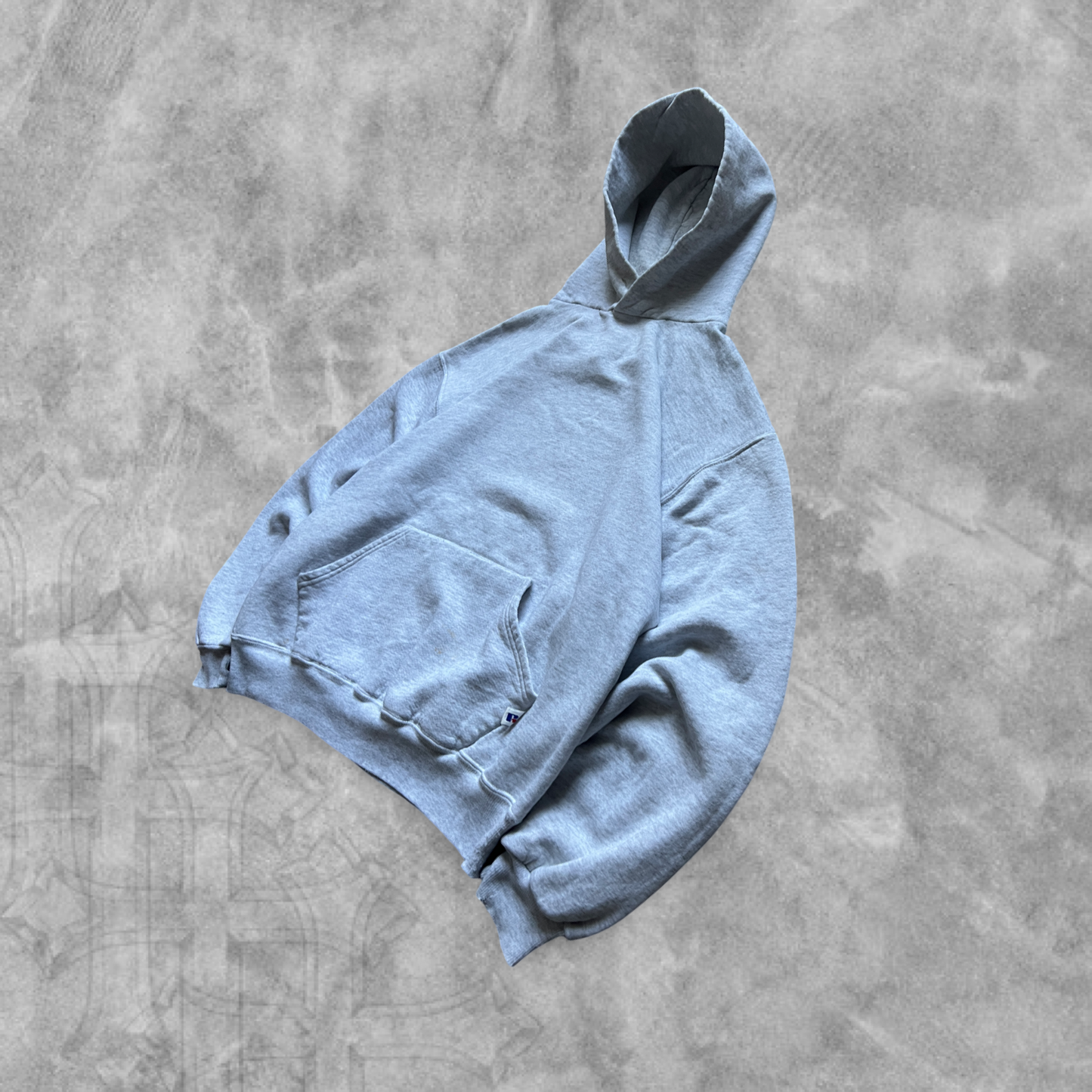 Heather Gray Russell Athletic Hoodie 1990s (S)