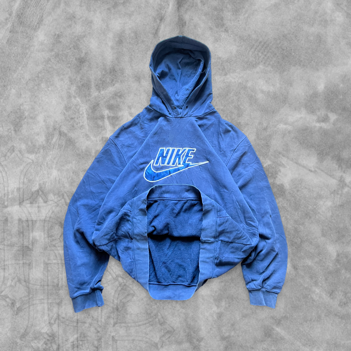 Navy Blue Nike Hoodie 2000s (XL)