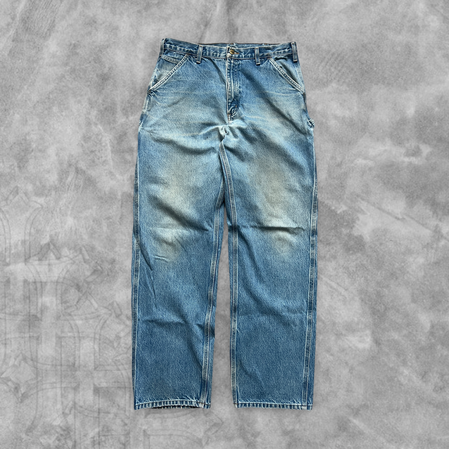 Faded Denim Carhartt Carpenter Pants 2000s (36x34)