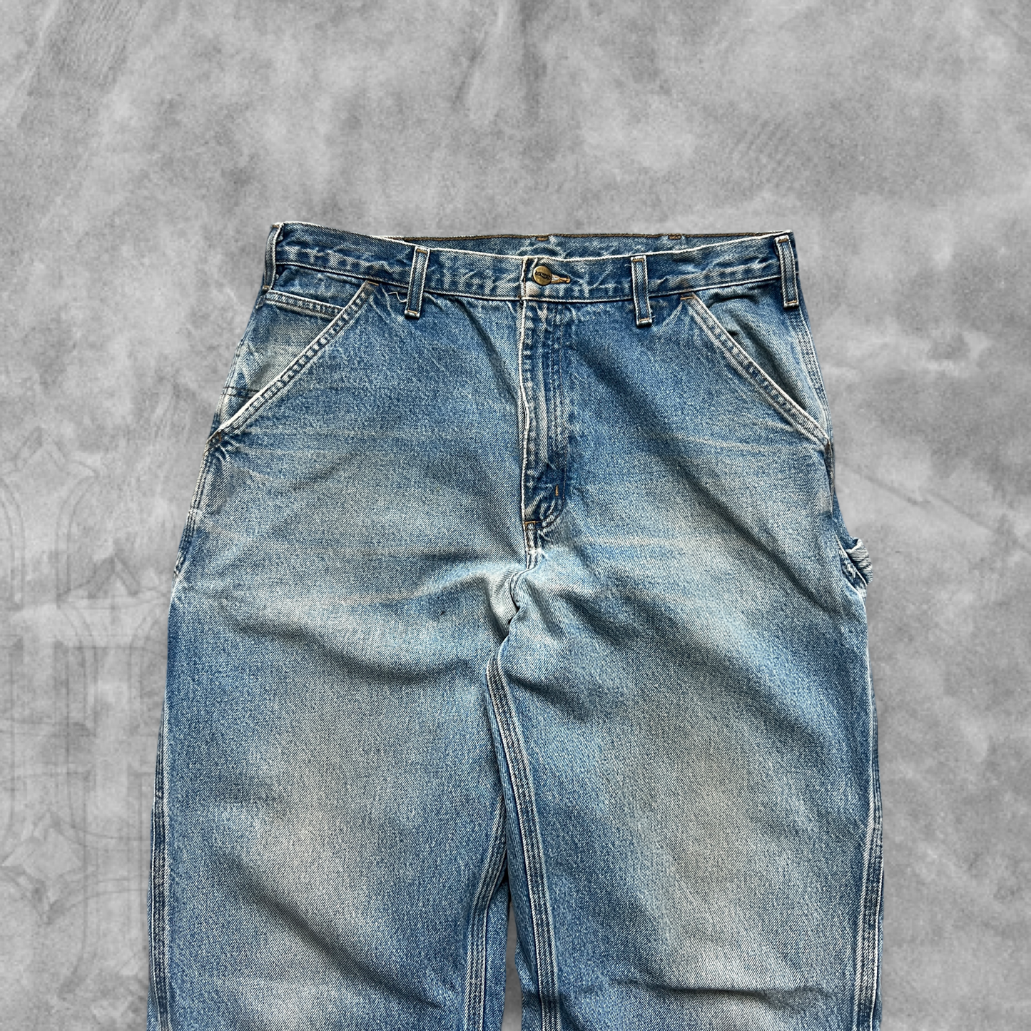 Faded Denim Carhartt Carpenter Pants 2000s (36x34)