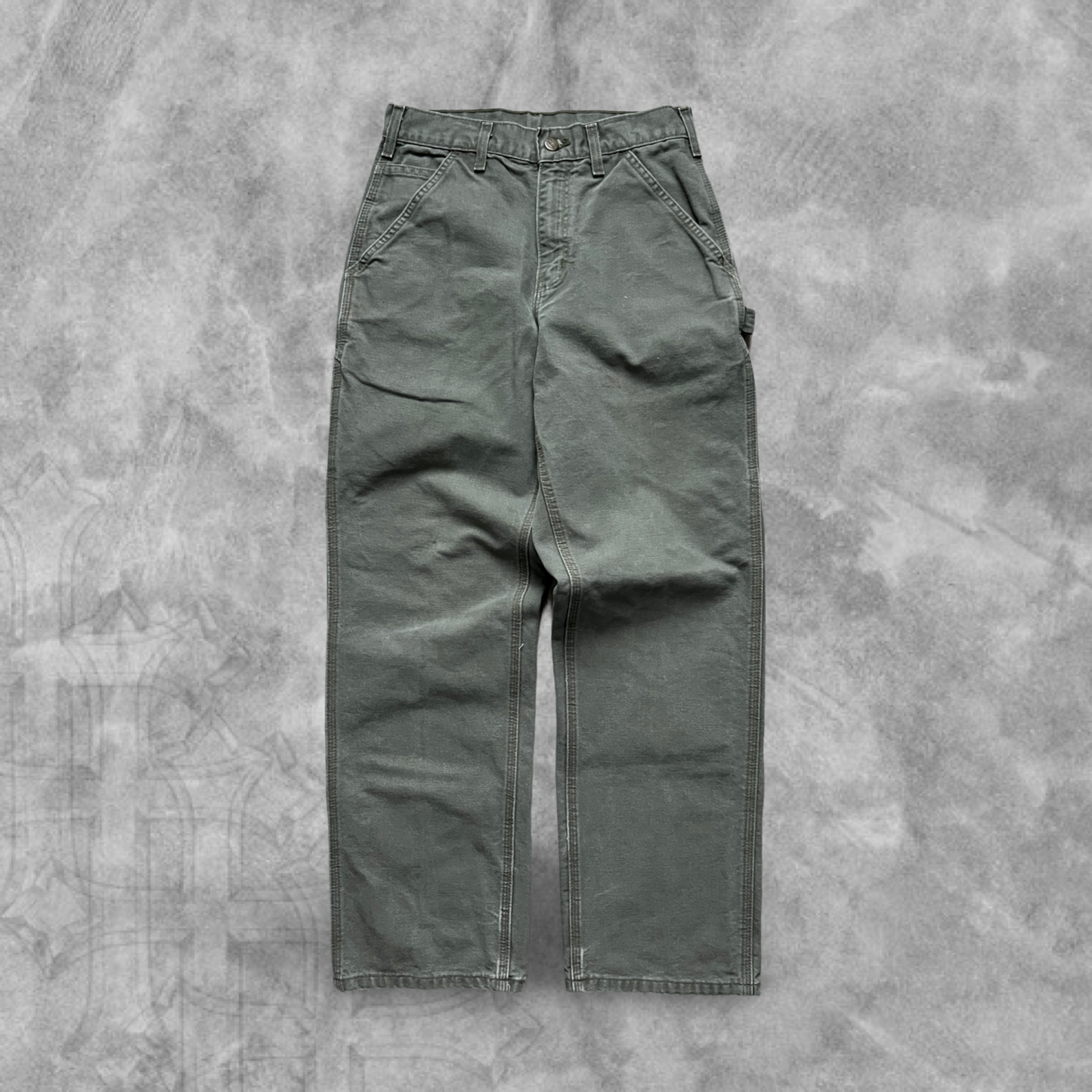 Olive Green Carhartt Carpenter Pants 2000s (32x32)