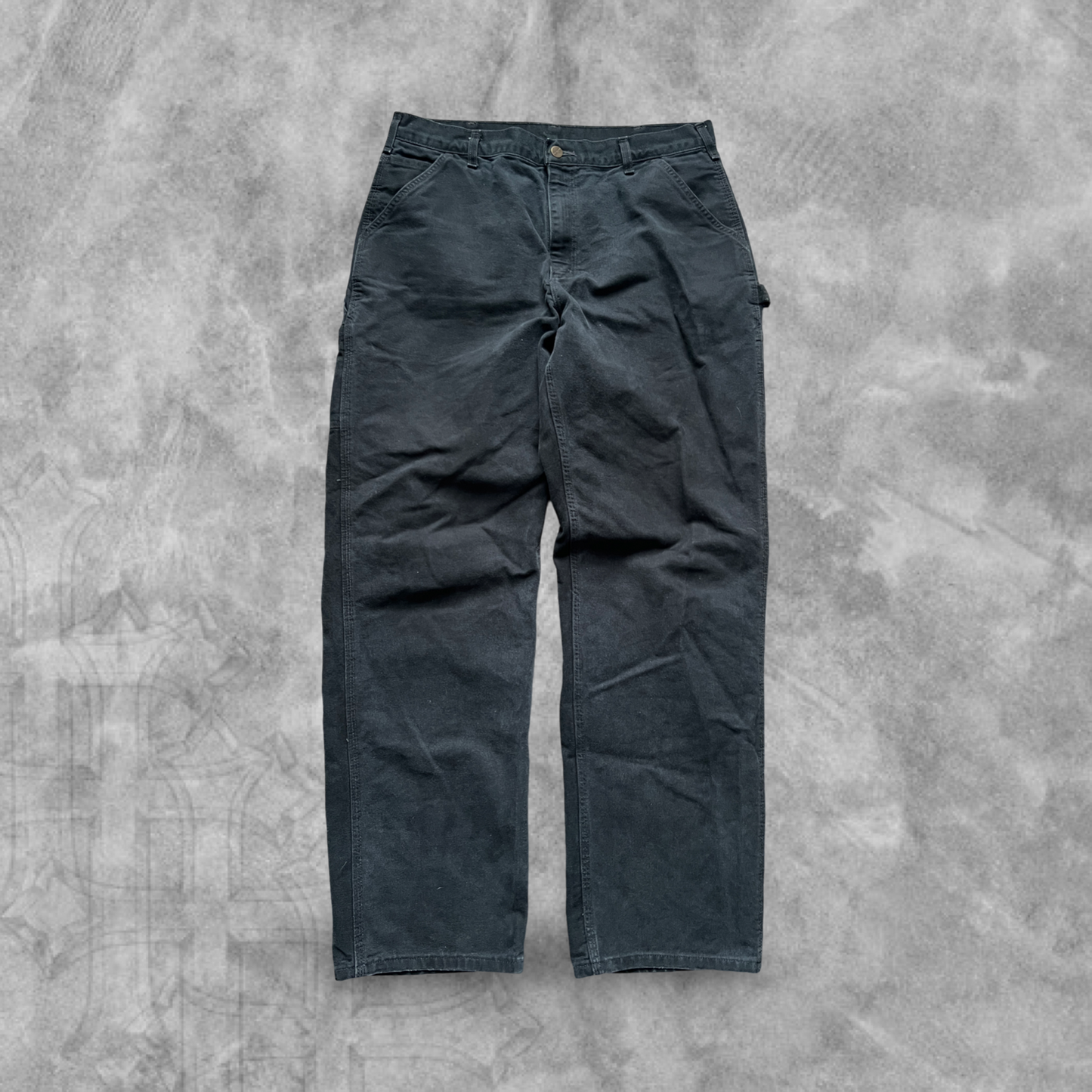 Black Carhartt Carpenter Pants 2000s (35x34)