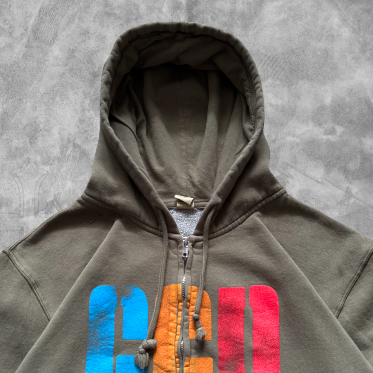 Olive Green Goo Goo Dolls Hooded Jacket 2000s (M)