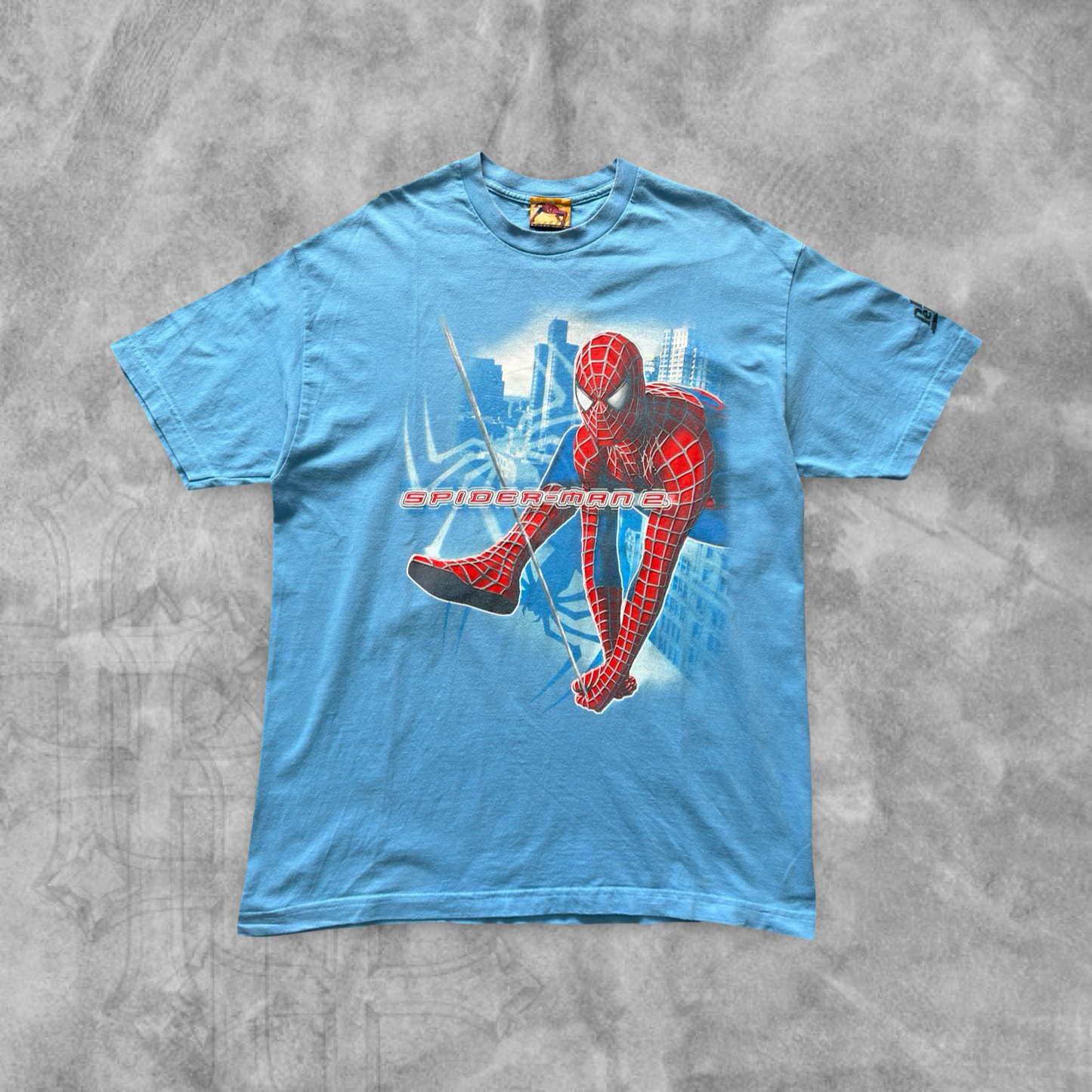 Baby Blue Spider Man 2 Shirt 2004 (XL)