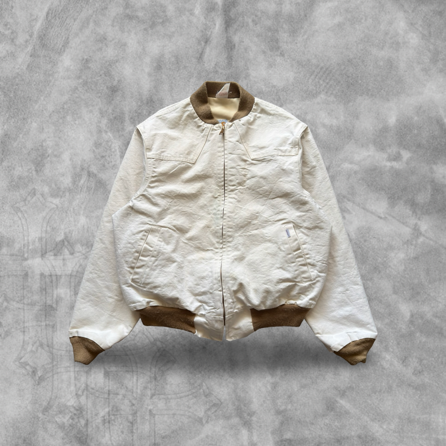 Bone White Carhartt Santa Fe Jacket 1989 (L)