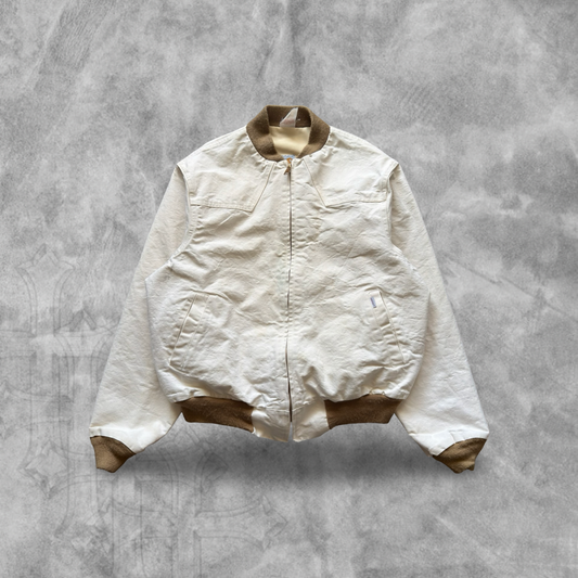 Bone White Carhartt Santa Fe Jacket 1989 (L)