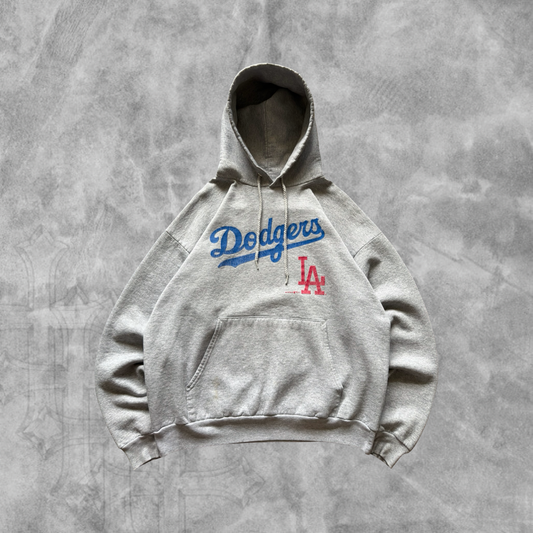 Gray Los Angeles Dodgers Hoodie 2000s (M)