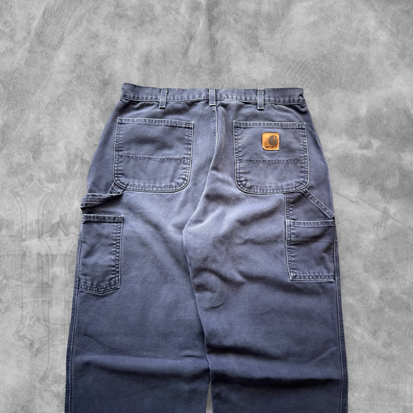 Navy Blue Carhartt Carpenter Pants 1900s (34x32)