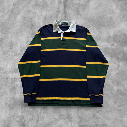 Multicolored Polo Ralph Lauren Rugby Shirt 1990s (L)