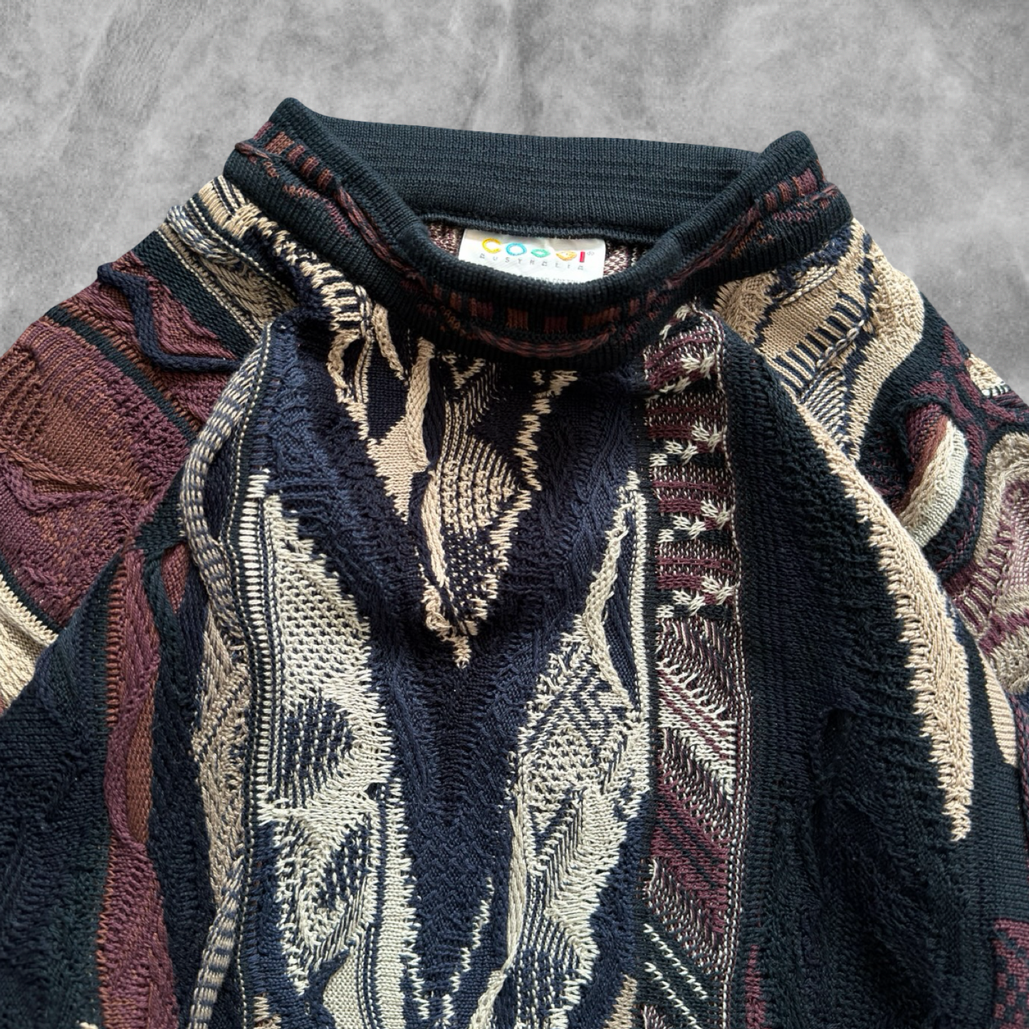 Multicolored Textured Coogi Sweater 1990s (L)