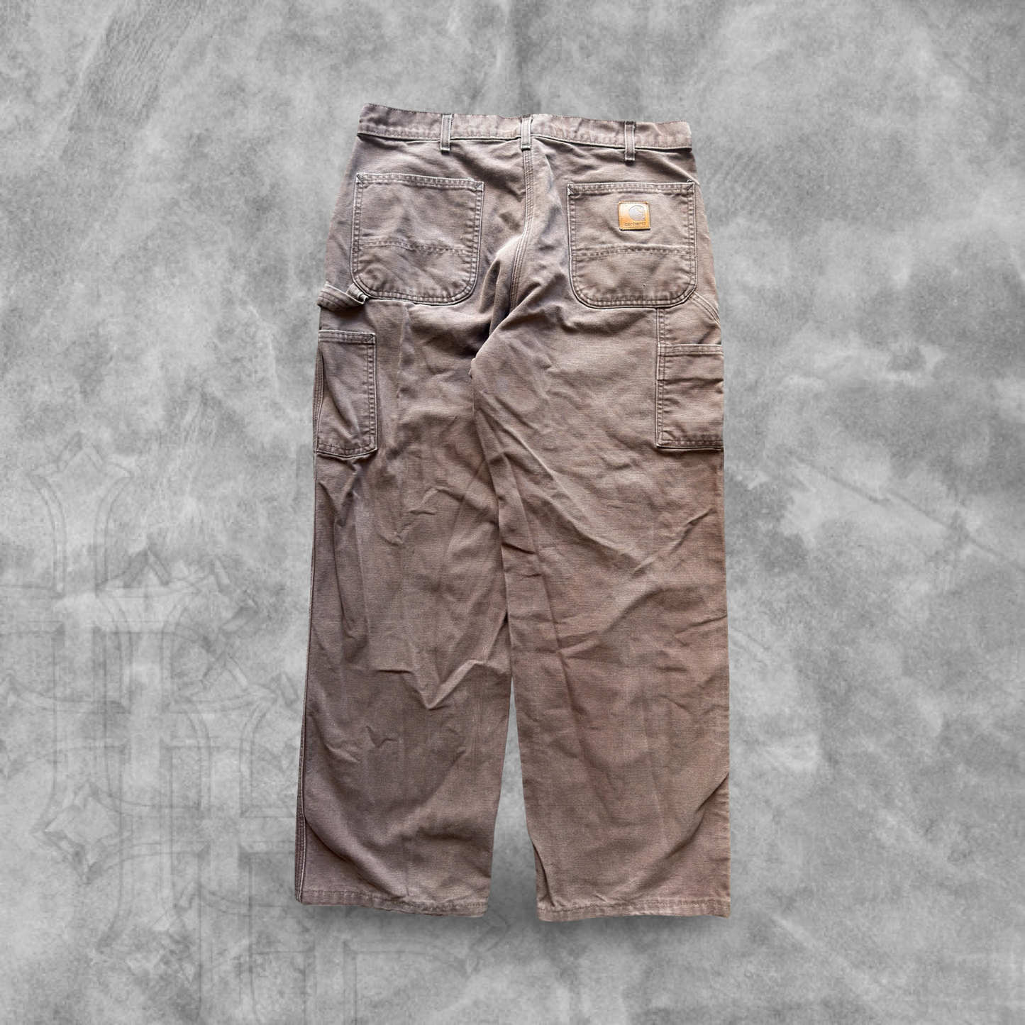 Chocolate Brown Carhartt Carpenter Pants 1990s (36x30)