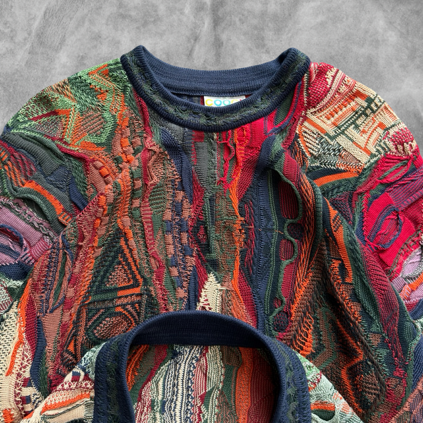 Multicolored Textured Coogi Sweater 1990s (L)