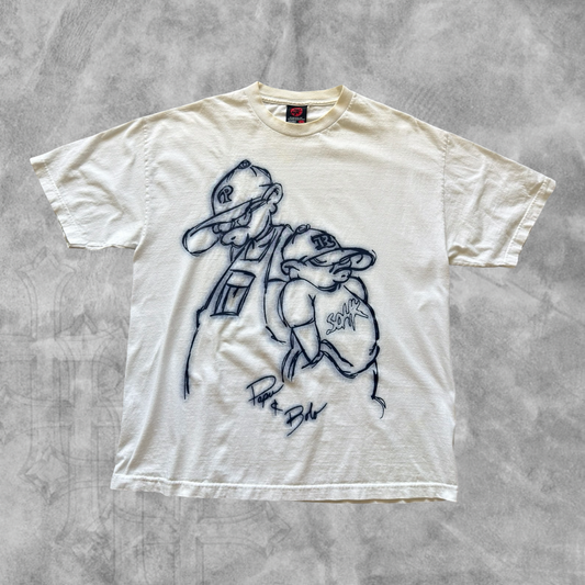 White School Of Hard Knocks Shirt 1990s (XL)