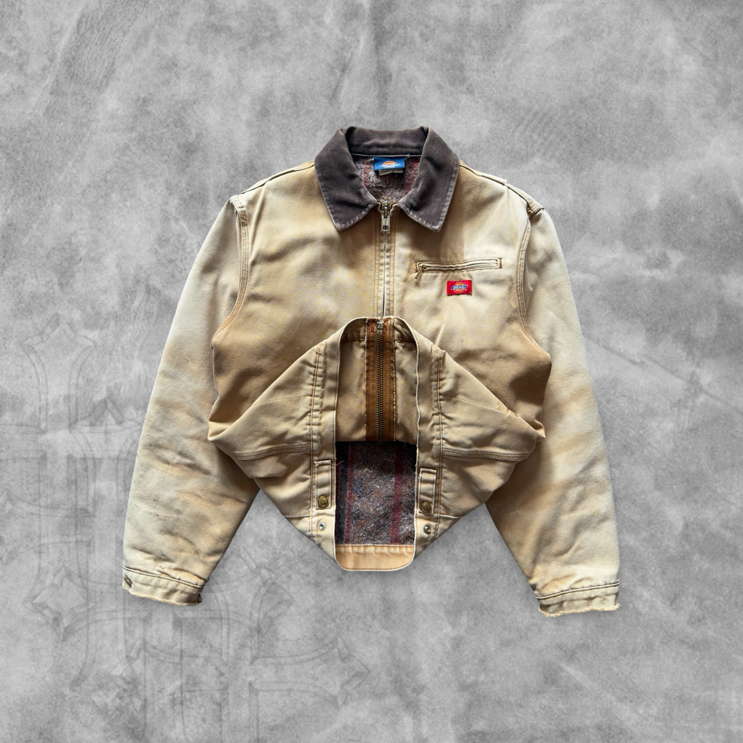 Faded Distressed Dickies Detroit Jacket 1990s (S)