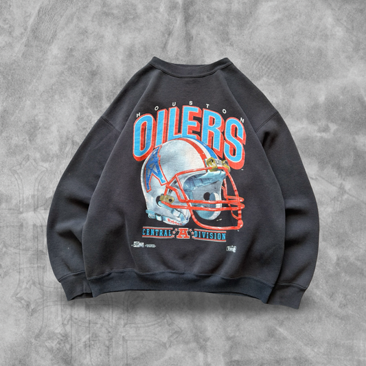 Black Houston Oilers Sweatshirt 1990s (S)