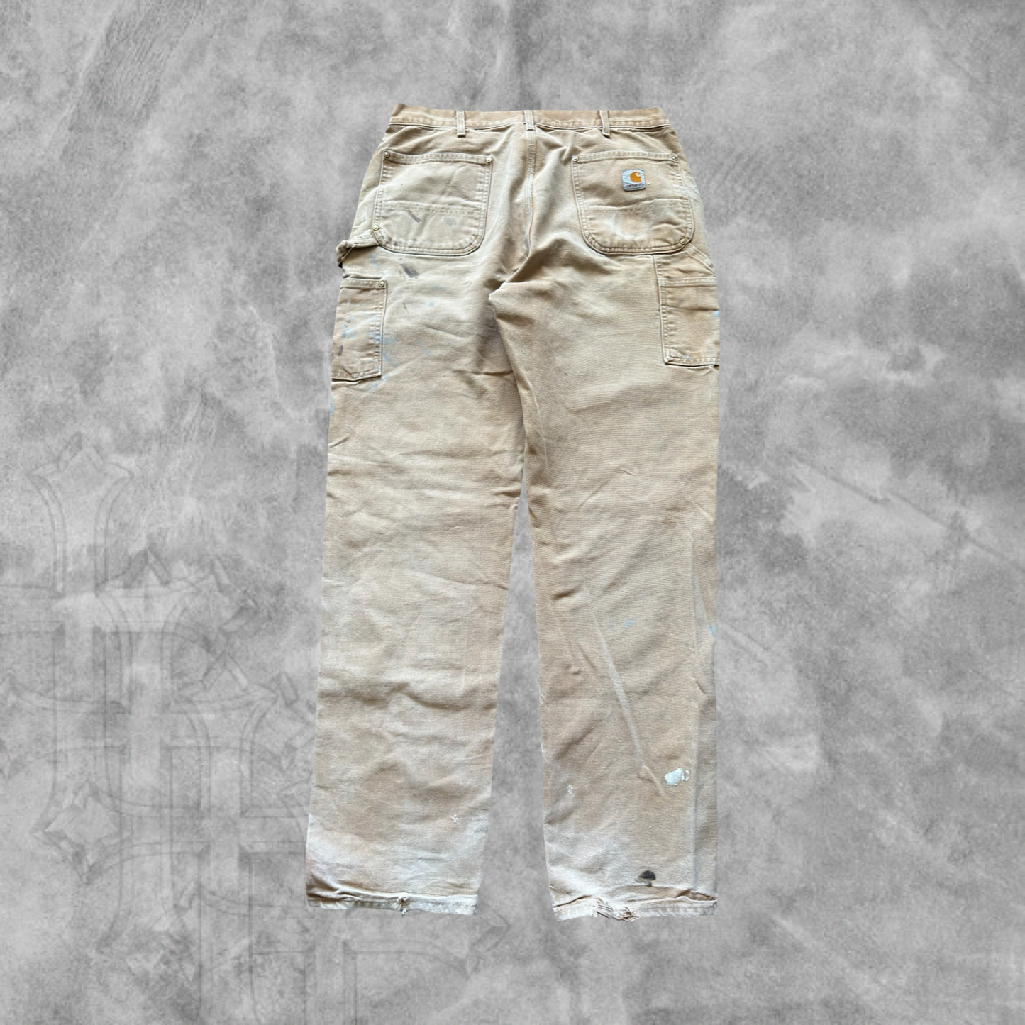 Faded Distressed Carhartt Double Knee Carpenter Pants 2000s (36x34)