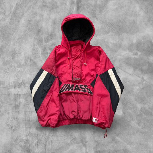 Red UMass Minute Men Starter Jacket 1990s (XL)
