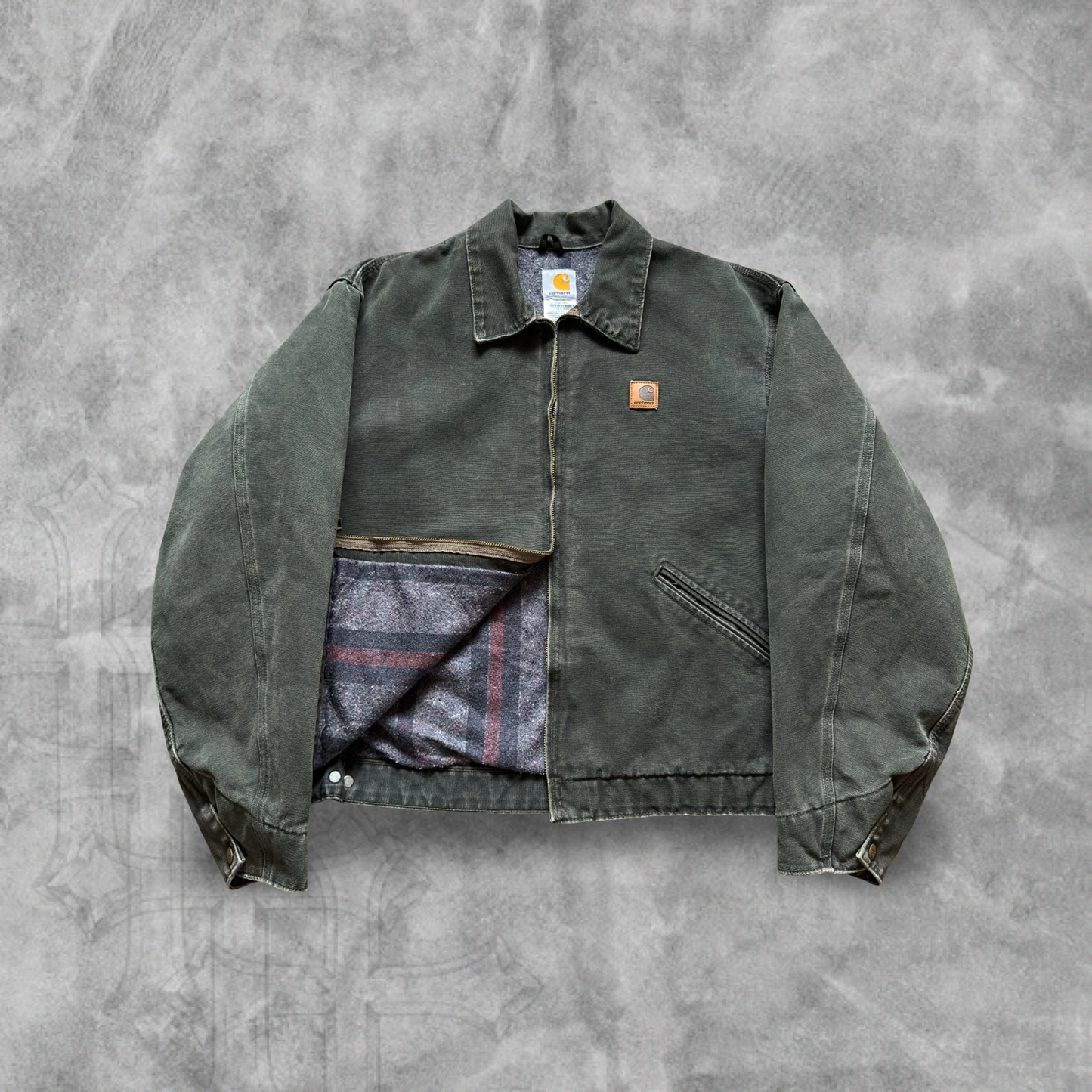 Forrest Green Carhartt Detroit Jacket 2000s (XL)