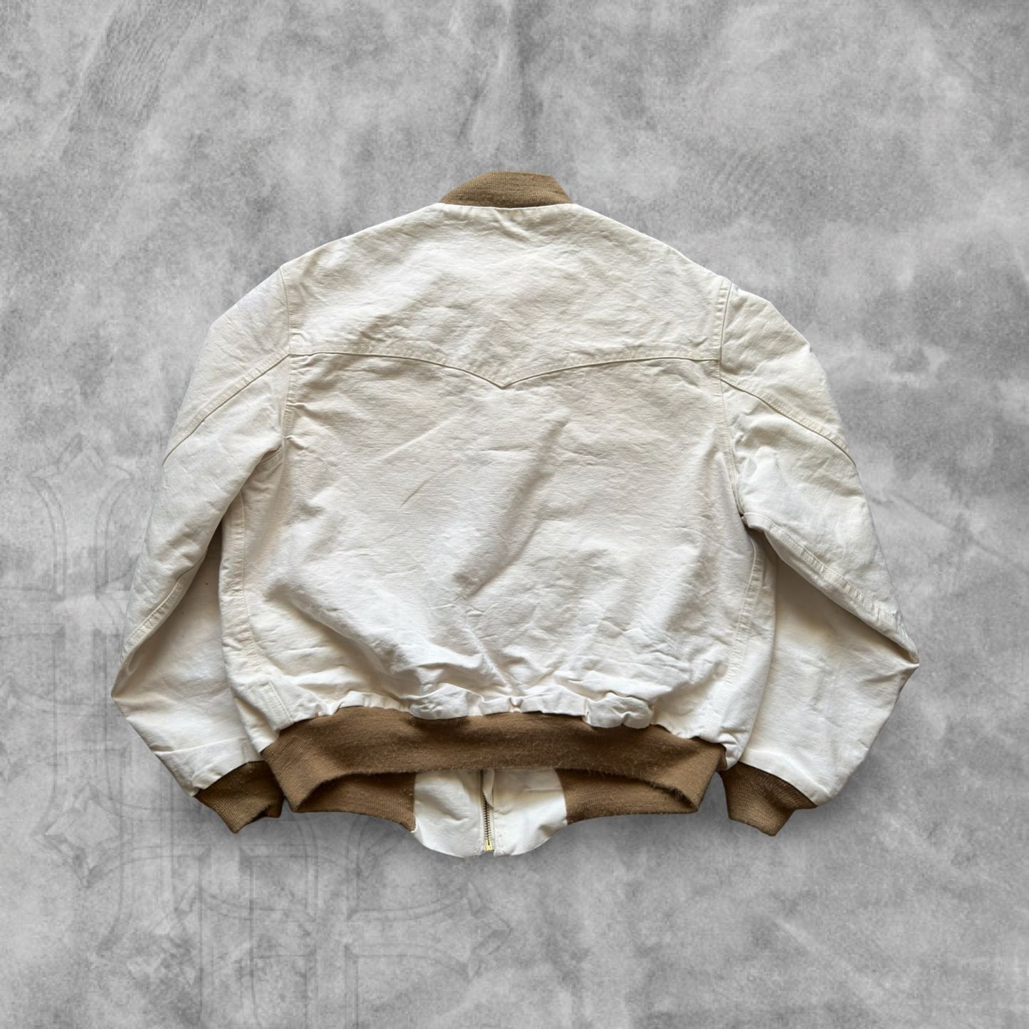 Bone White Carhartt Santa Fe Jacket 1989 (L)