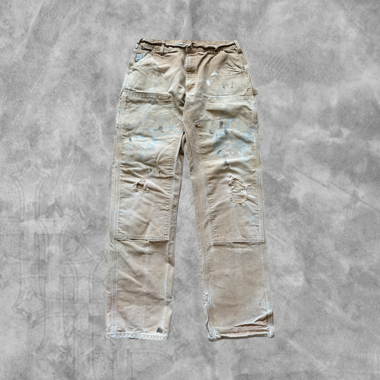 Faded Distressed Carhartt Double Knee Carpenter Pants 2000s (36x34)