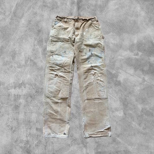 Faded Distressed Carhartt Double Knee Carpenter Pants 2000s (36x34)