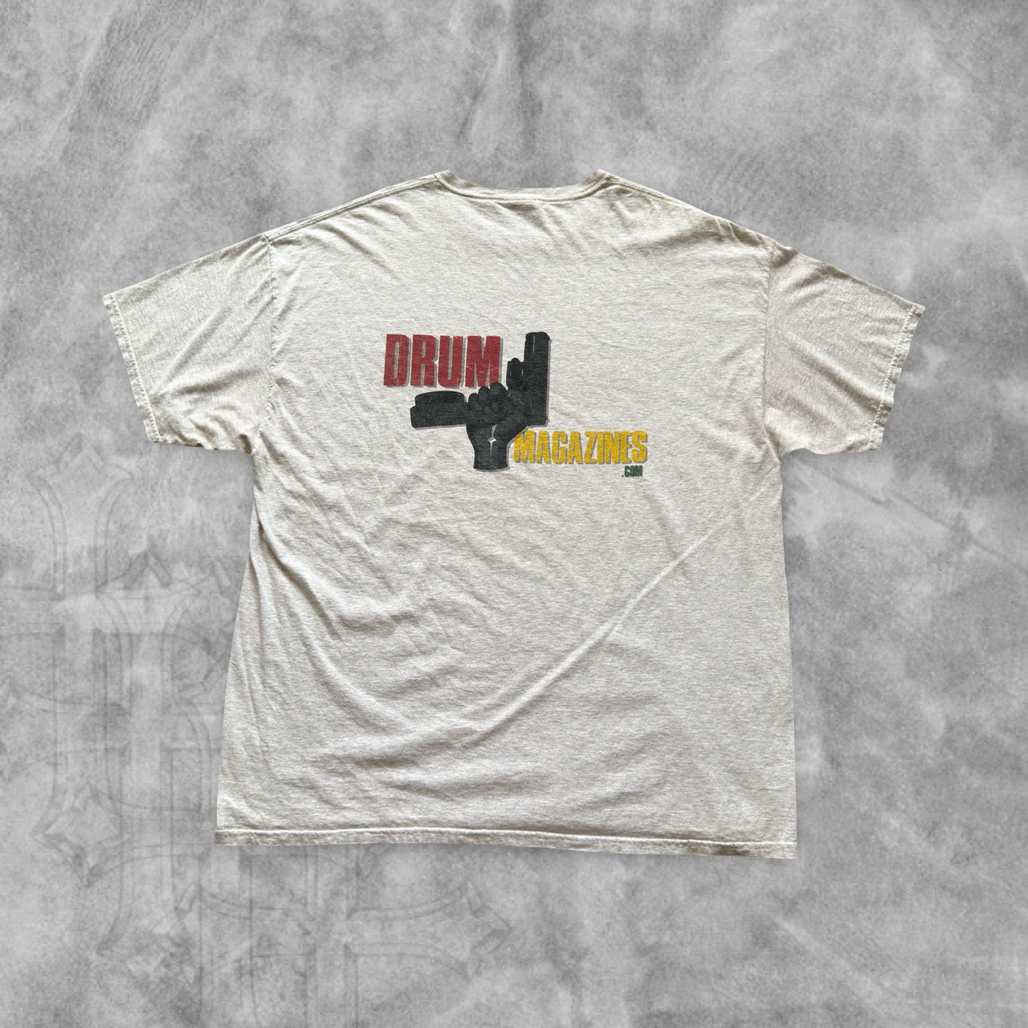 Heather Gray DrumMagazines.Com Shirt 1990s (XL)