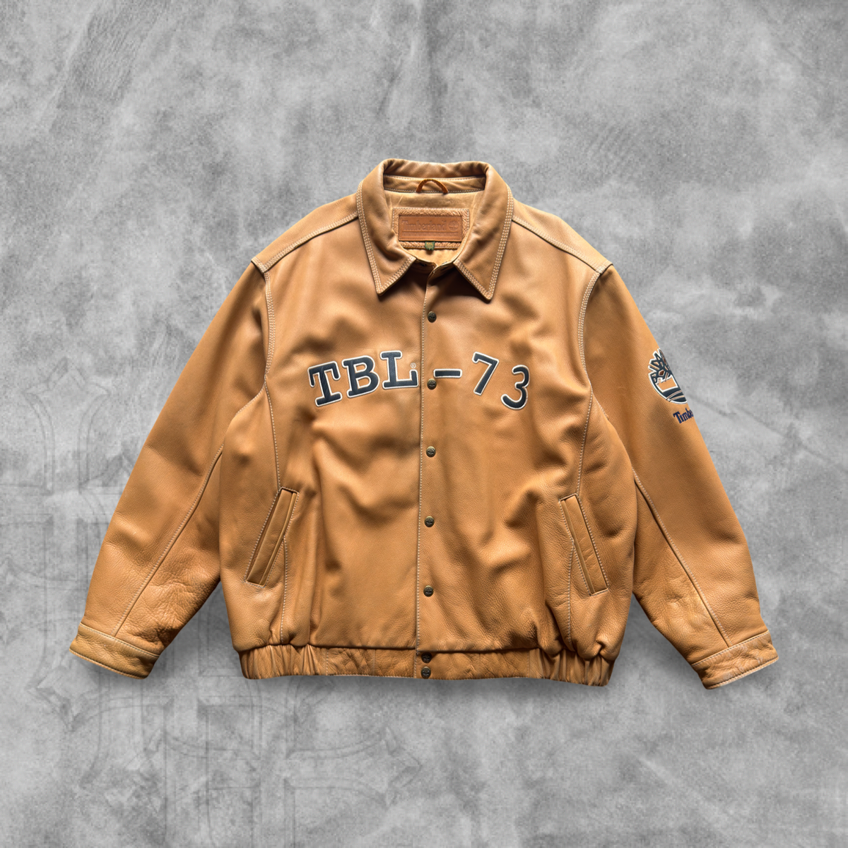 Leather Timberland Jacket 1990s (XXL)