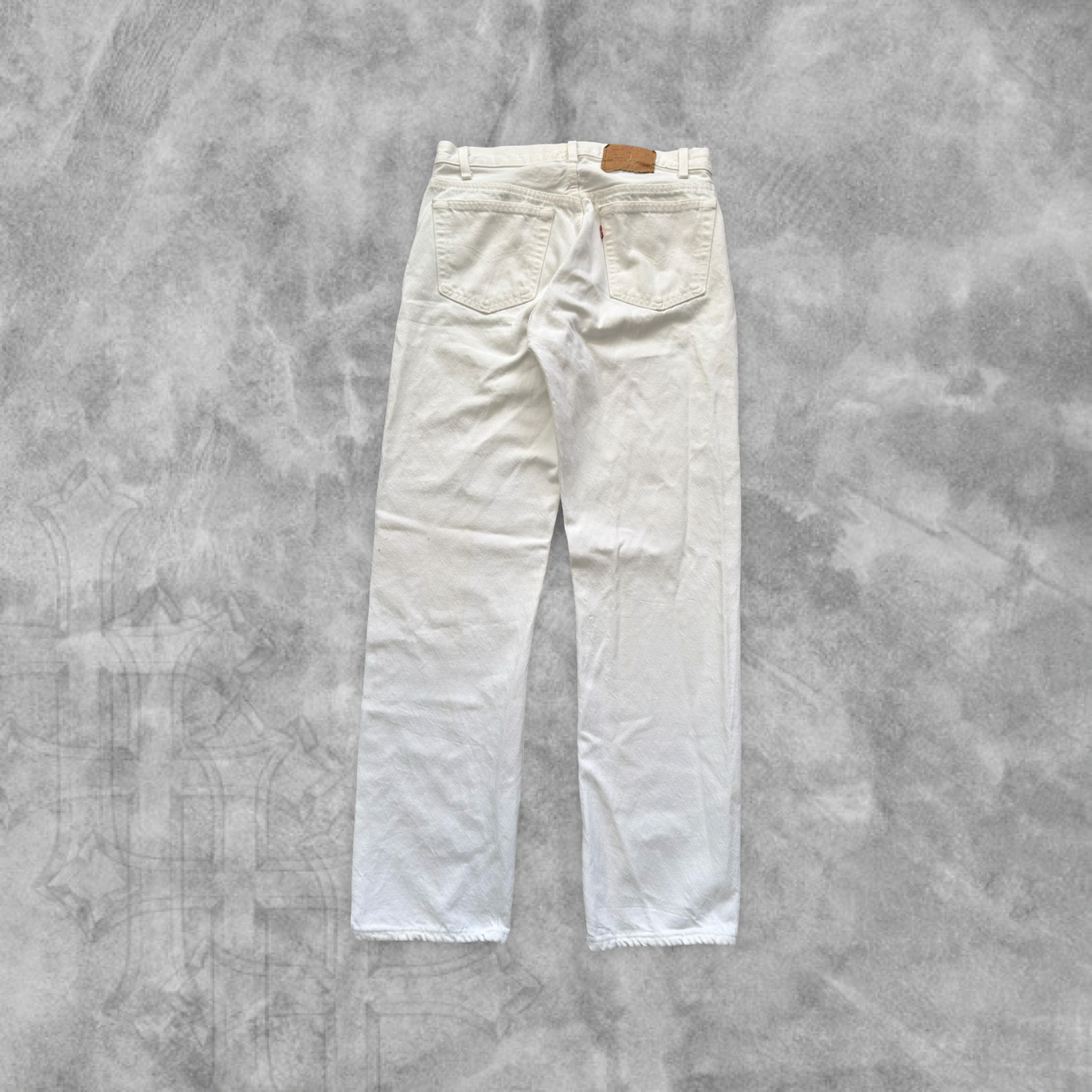 White Denim Levi’s 501 Jeans 1990s (30x31)
