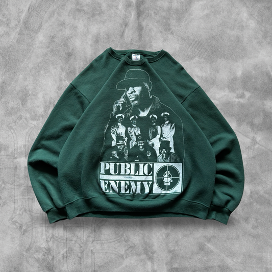 Forrest Green Public Enemy Sweatshirt 1990s (XL)