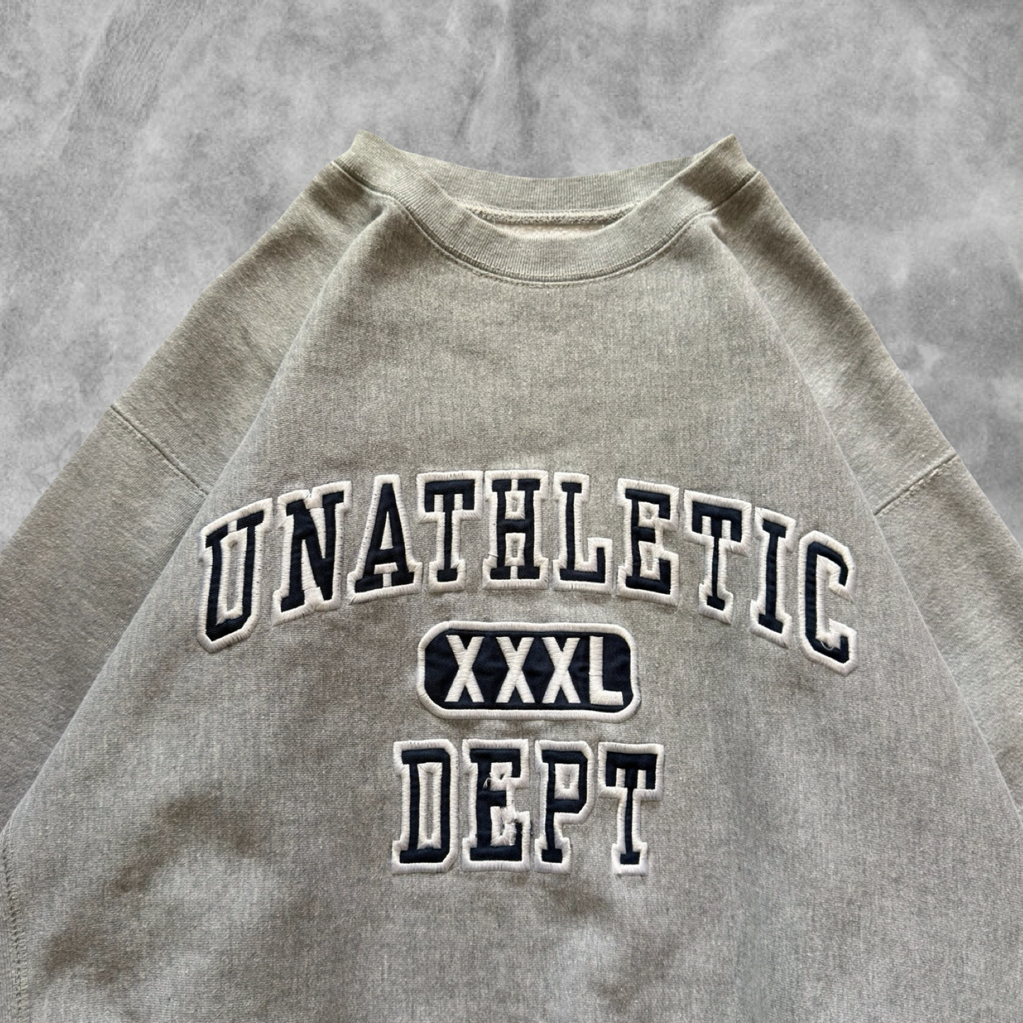 Grey Un Athletic Department Sweatshirt 1990s (L)