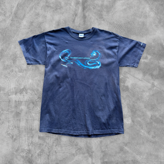 Faded Navy Blue 2nd Hand Smoke Shirt 2000s (L)