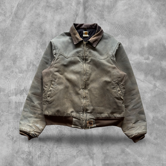 Faded Distressed Brown Carhart Santa Fe Jacket 2003 (L)