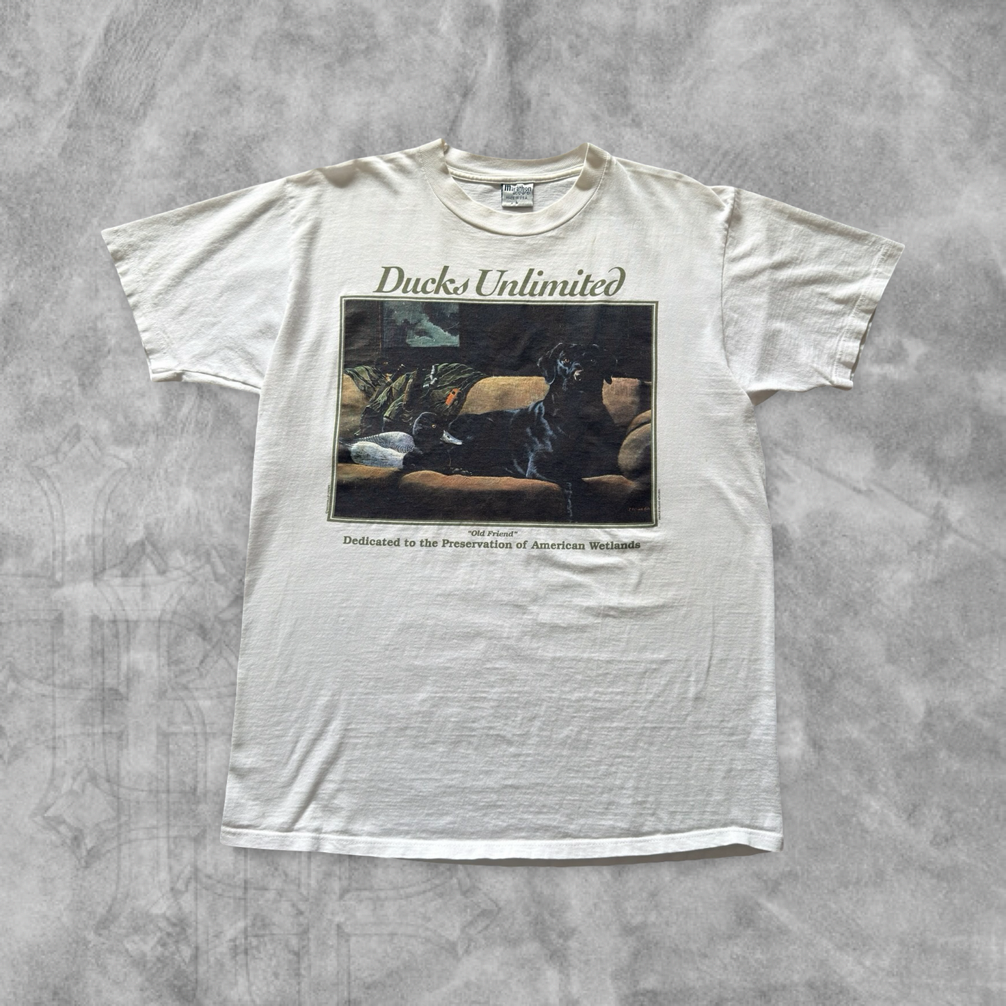 White Old Friend Ducks Unlimited Shirt 1990s (L)
