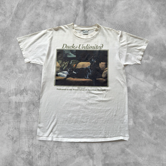 White Old Friend Ducks Unlimited Shirt 1990s (L)
