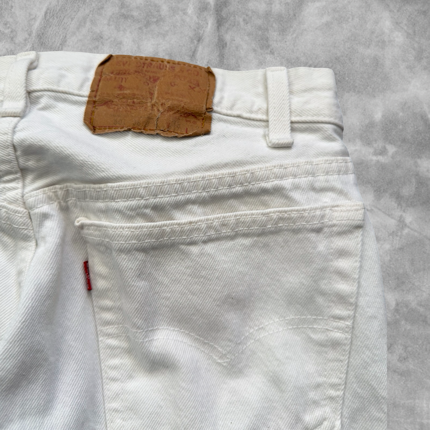 White Denim Levi’s 501 Jeans 1990s (30x31)