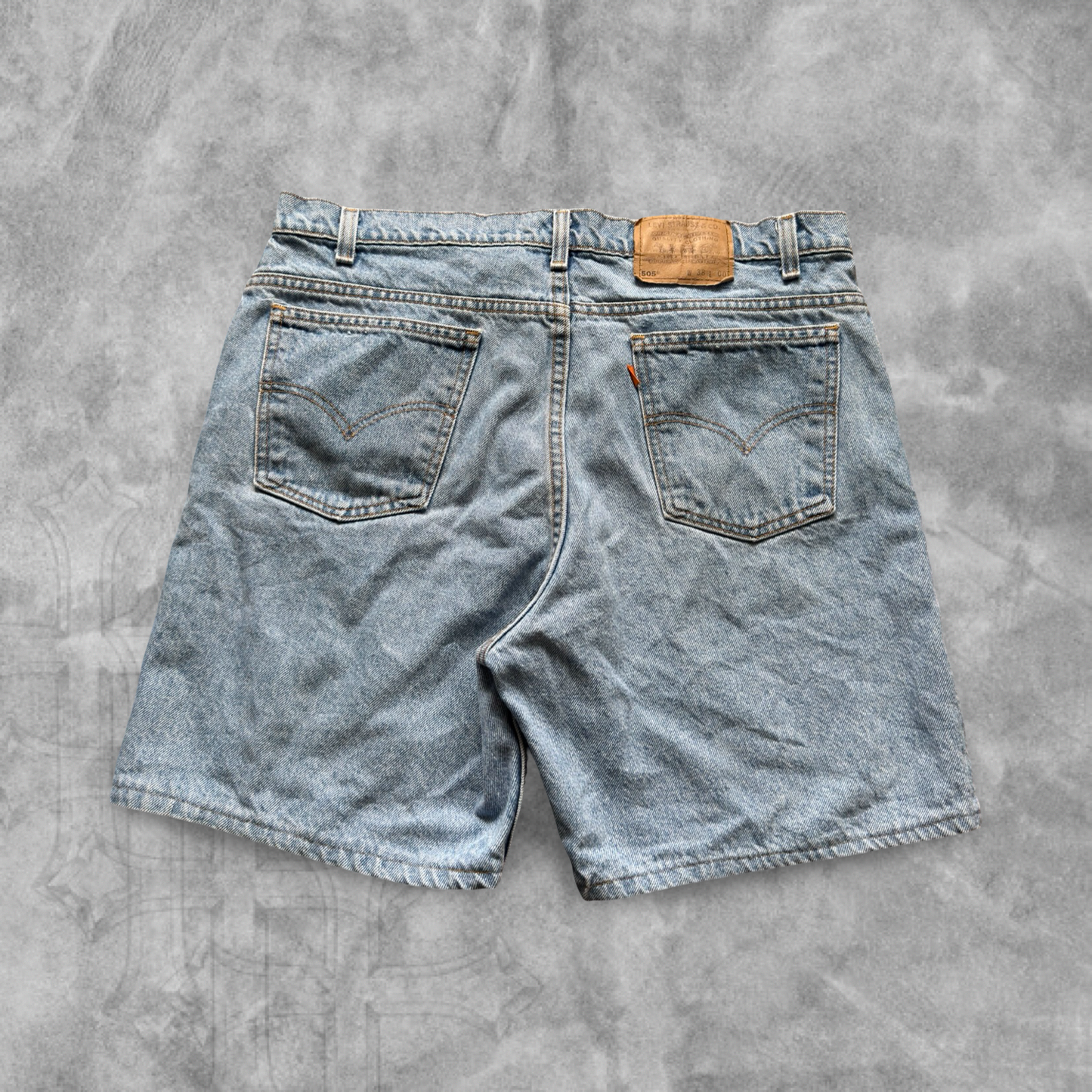 Faded Denim Levi’s Orange Tab Shorts 1990s (36)