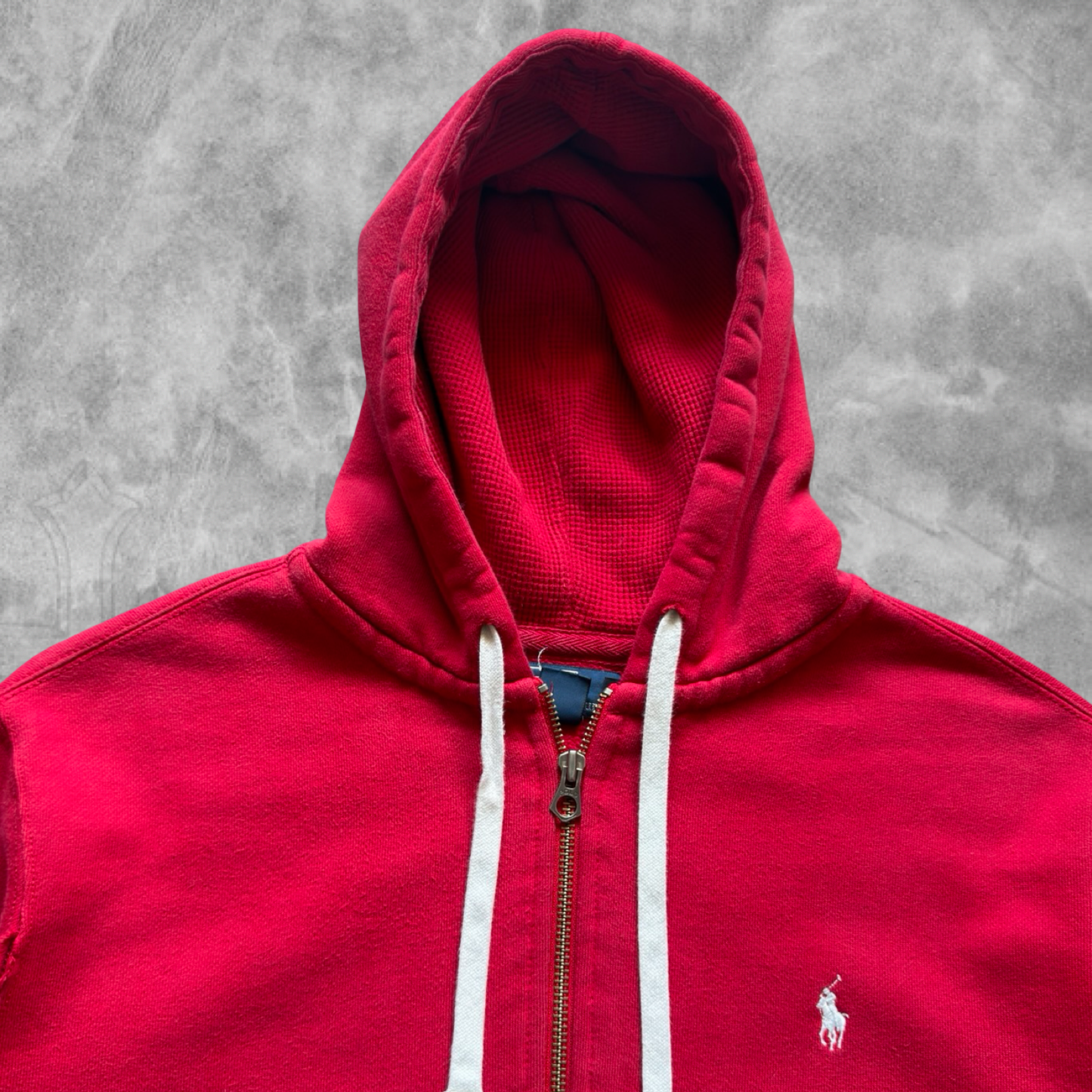 Cherry Red Polo Ralph Lauren Hooded jacket 1990s (XL)