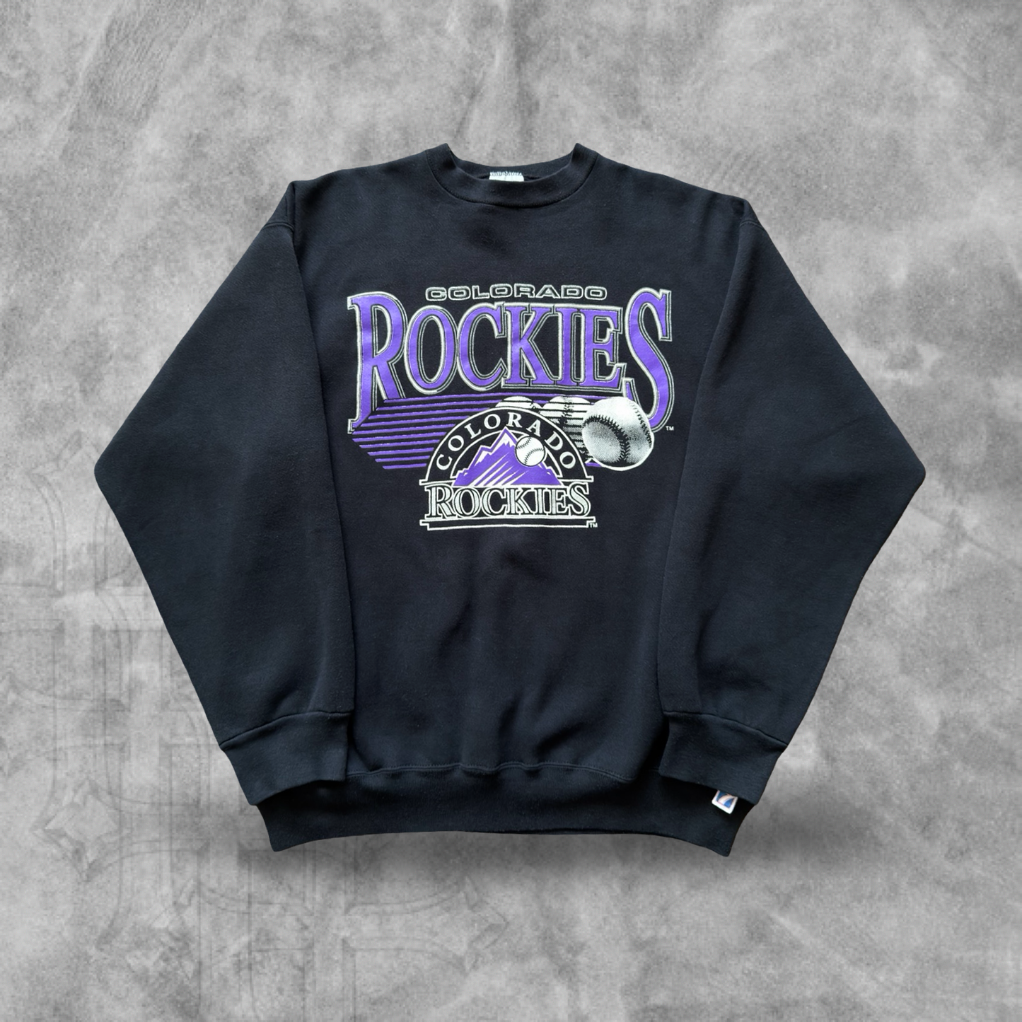 Black Colorado Rockies Sweatshirt 1990s (XL)