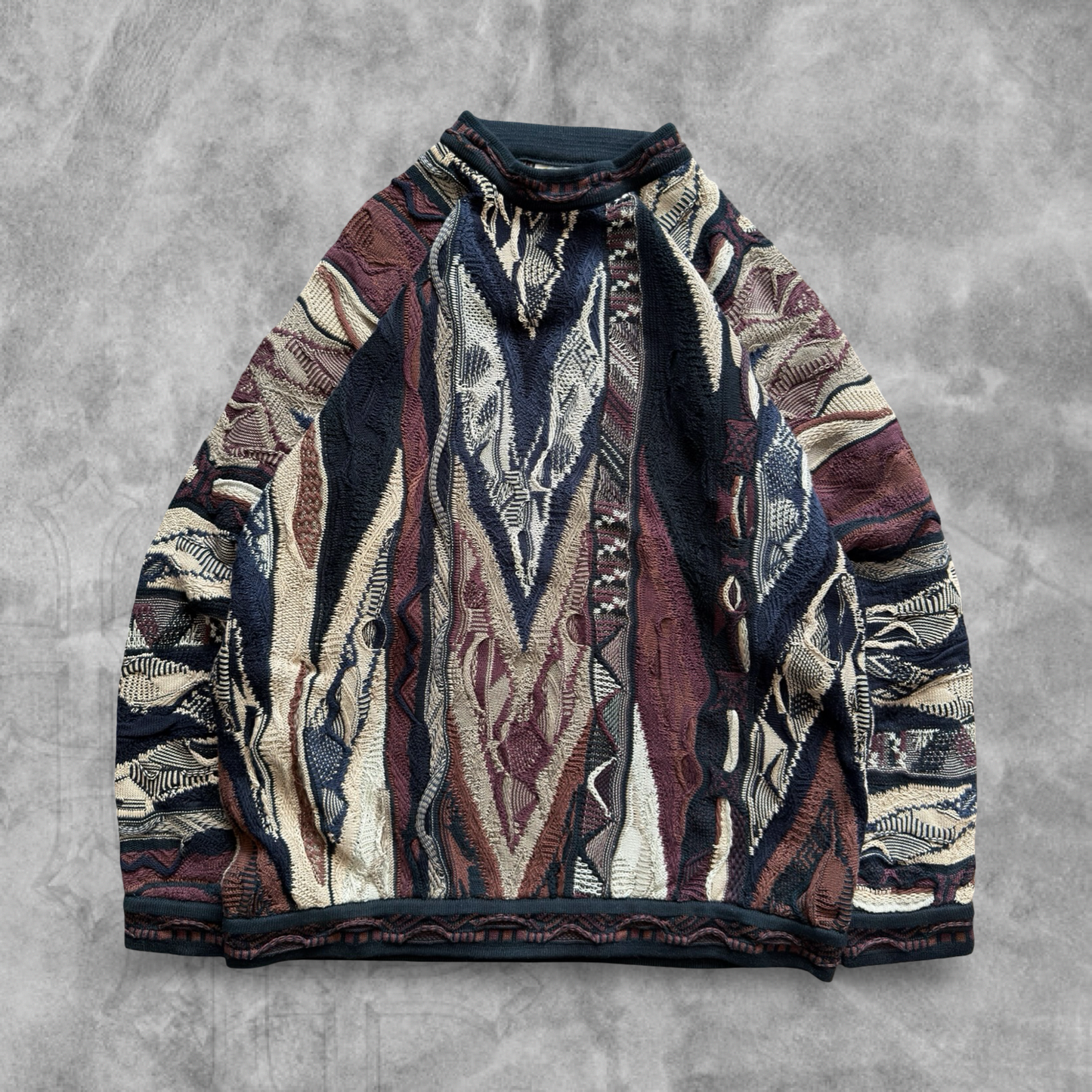 Multicolored Textured Coogi Sweater 1990s (L)