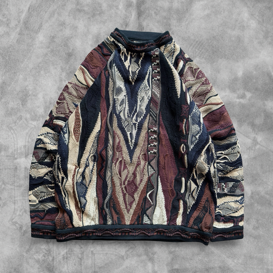 Multicolored Textured Coogi Sweater 1990s (L)